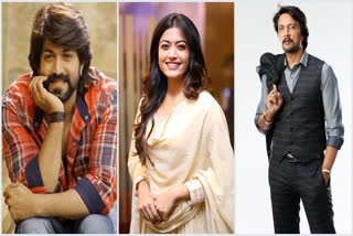 Yash, Rashmika, Sudeep