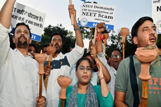 Protest over NEET Paper Leak