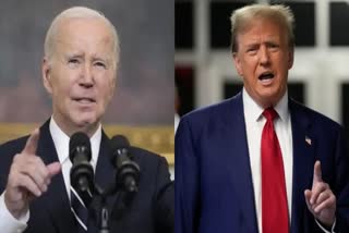 JOE BIDEN AND DONALD TRUMP  US PRESIDENTIAL ELECTIONS 2024  യുഎസ് പ്രസിഡൻ്റ് തെരഞ്ഞെടുപ്പ്  ബൈഡന്‍ ട്രംപ് സംവാദം