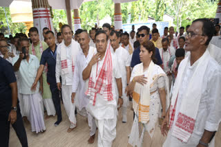 Himanta Biswa Sarma in Golaghat