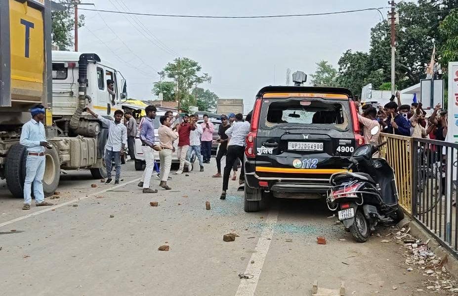 prayagraj-violence-police-action-bhim-army-50 arrested-fir on 40 bikes-seized-nsa-imposed-vandalized-committed-arso chandrashekhar azad
