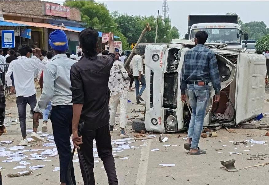 prayagraj-violence-police-action-bhim-army-50 arrested-fir on 40 bikes-seized-nsa-imposed-vandalized-committed-arso chandrashekhar azad
