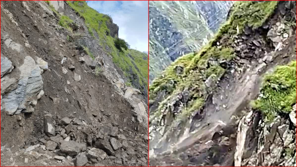 Landslide in Kinnaur.