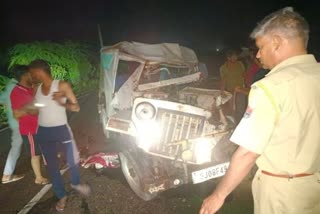 Head on collision in Bhilwara