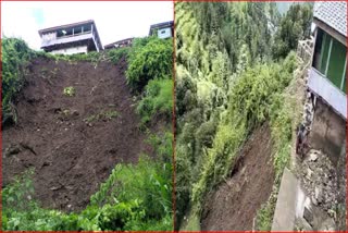 Landslide in Karsog.