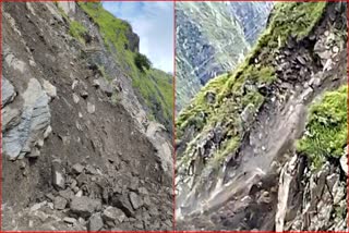 Landslide in Kinnaur.