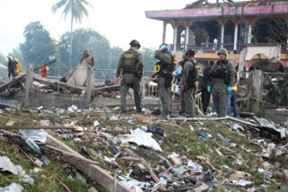 A large explosion at a fireworks warehouse in Thailand kills at least 10 people and wounds dozens