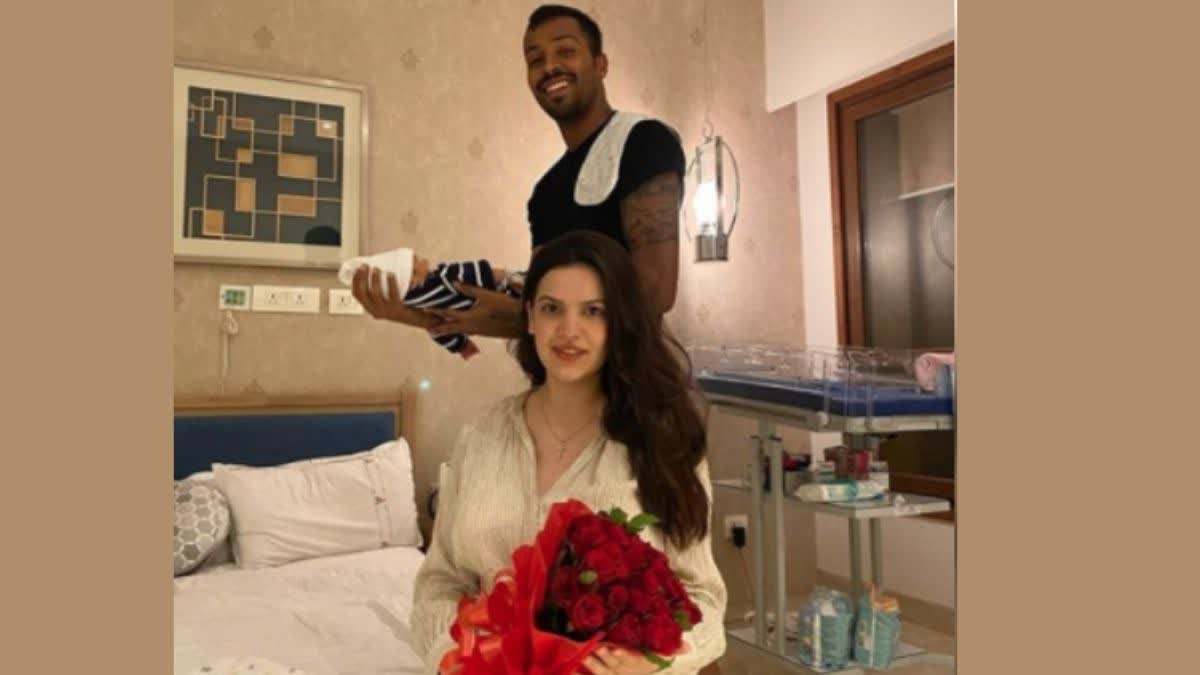 Natasha Stankovic and Hardik Pandya