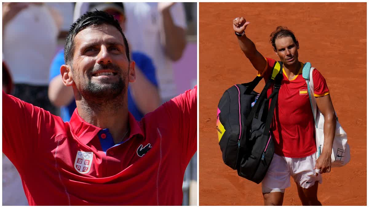 Novak Djokovic and Rafael Nadal