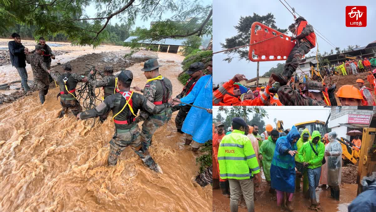 கேரள நிலச்சரிவு மீட்புப் பணிகள்