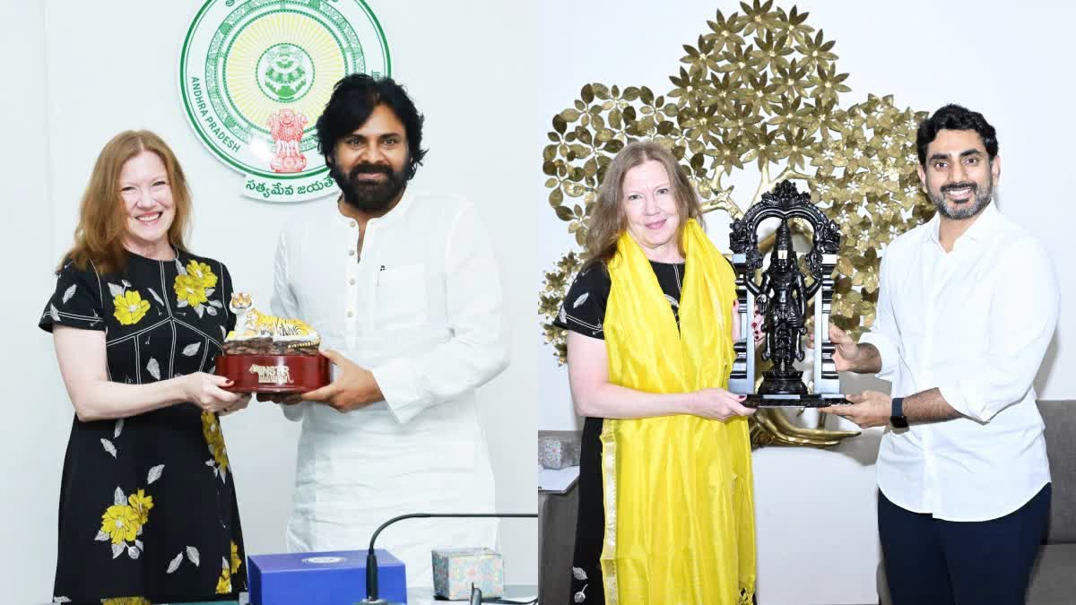 US Consul General Met Pawan Kalyan and Lokesh