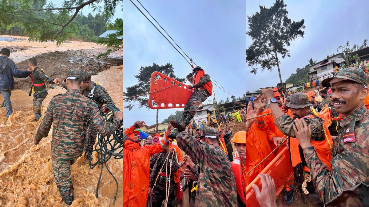 Rescue operations in Wayanad in wake of the devastating landslides