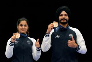 Manu Bhaker and Sarabjot Singh