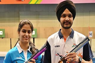 Manu Bhaker and Sarabjot Singh