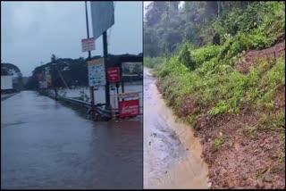 heavy rain in chikkamagaluru hill collapse in kalasa kappe shankar temple submerged