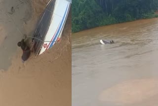 കോഴിക്കോട് ബോട്ട് മറിഞ്ഞ് അപകടം  BOAT ACCIDENT IN KOZHIKODE  RAIN DISASTER IN KERALA  KOZHIKODE RAIN NEWS