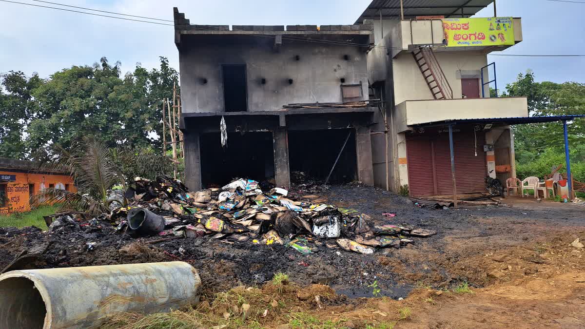 Fire mishap in Haveri firecracker shop