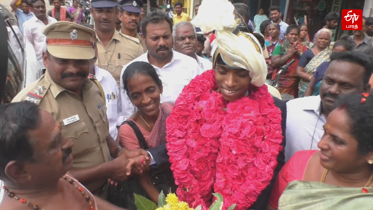 Praggnanandhaa when he visited his home