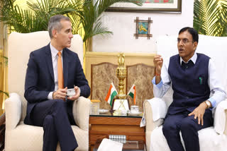 US Ambassador to India Garcetti's meeting with Union Minister Mandaviya on G20 health priorities