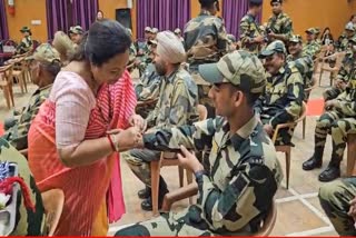 union-minister-darshana-jardosh-ties-rakhi-to-army-personnel-in-nagaland-and-wishes-them-long-life