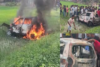 Burning Car in Sahibganj