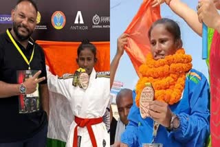 भागलपुर में विश्व जुजित्सु चैंपियनशिप विजेता चांदनी का स्वागत