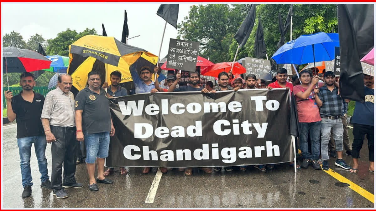 Traders protest in Chandigarh