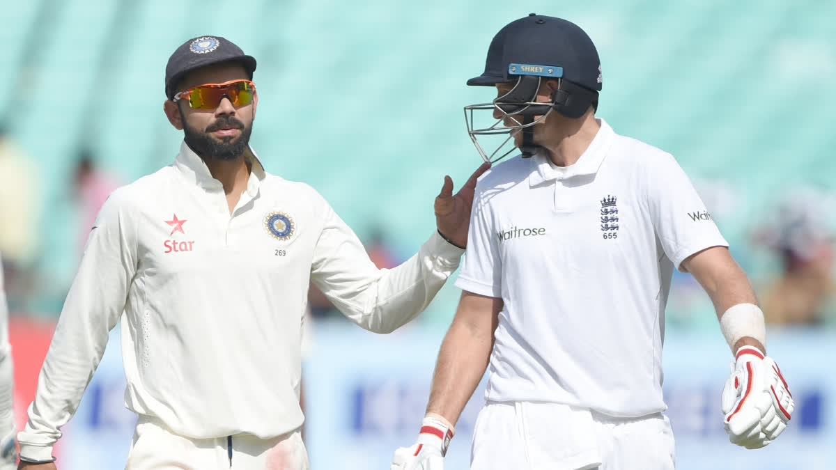 Former England skipper Michael Vaughan on Friday triggered a controversy with his latest cryptic social media post where he compared India's most successful Test captain and England's former skipper Joe Root's Test match stats as batter.