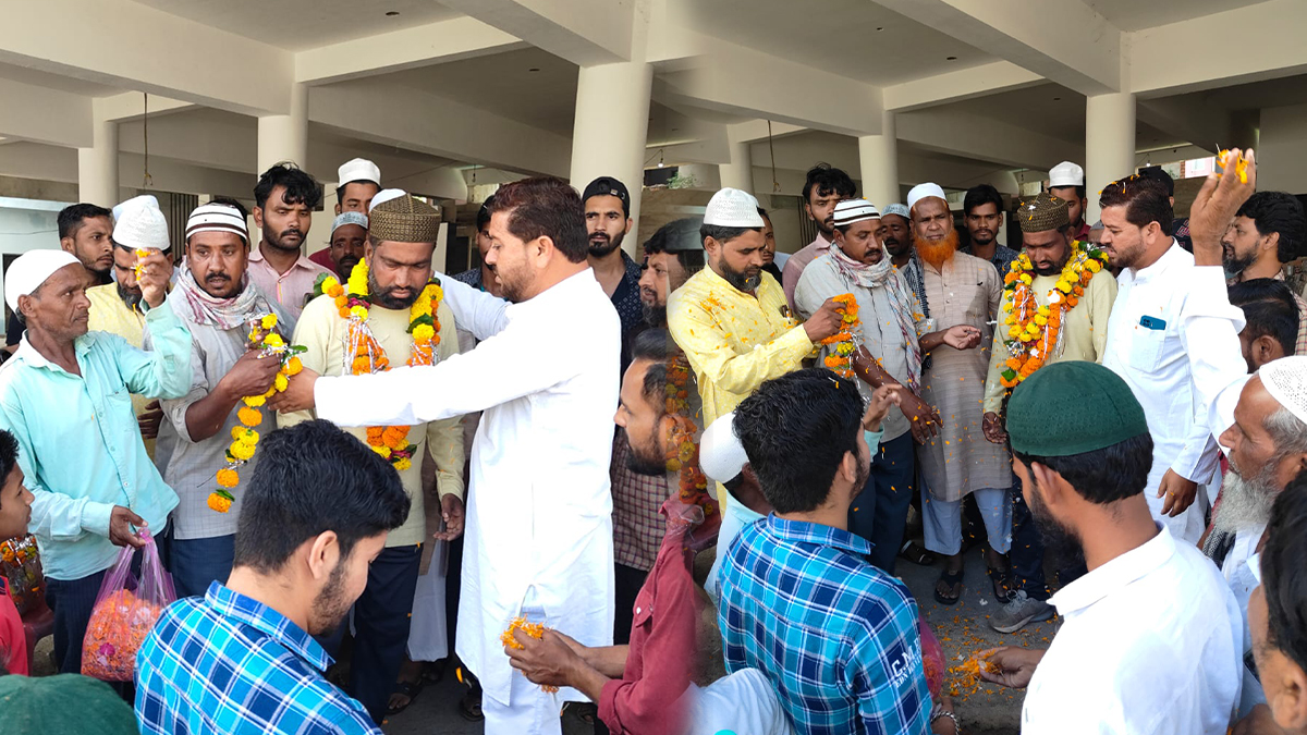 Syed Jilani welcomed in Rajgarh