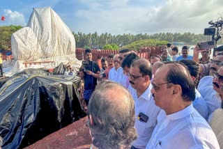 Ajit Pawar visit at Rajkot Fort Malvan reaction on thackeray rane clashes