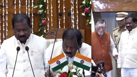 Ghatsila JMM MLA Ramdas Soren took oath as minister in Ranchi