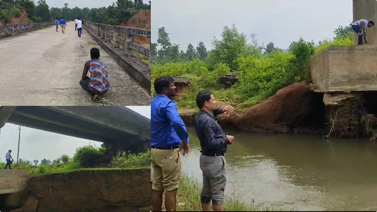 Officials arrived to check bridge built on village of Lord Birsa Munda