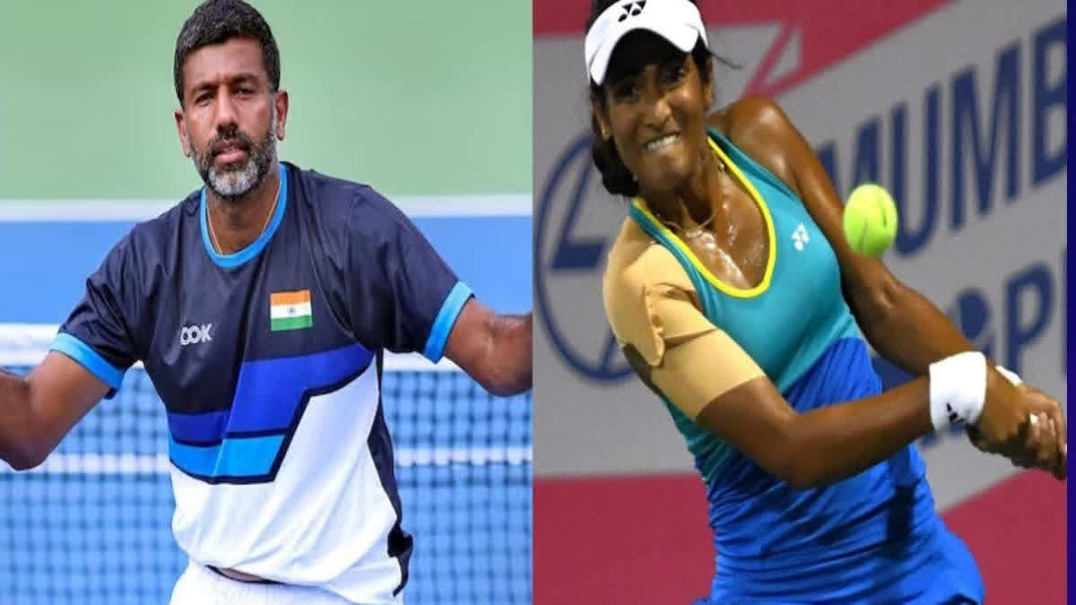 Asian Games 2023  Gold medal for India  mixed doubles duo  ರೋಹನ್ ಬೋಪಣ್ಣ ಜೋಡಿಗೆ ಒಲಿದ ಚಿನ್ನ  ರುತುಜಾ ಭೋಸಲೆ  ಭಾರತಕ್ಕೆ ಟೆನಿಸ್​ ಸ್ಪರ್ಧೆಯಲ್ಲಿ ಚಿನ್ನದ ಪದಕ  ಶೂಟಿಂಗ್ ವಿಭಾಗದಲ್ಲಿ ಭಾರತಕ್ಕೆ ಬೆಳ್ಳಿ  ಭಾರತಕ್ಕೆ ಲಭಿಸಿದ ಬೆಳ್ಳಿ ಪದಕ  ಭಾರತದ ಆಟಗಾರರು ಅದ್ಭುತ ಪ್ರದರ್ಶನ