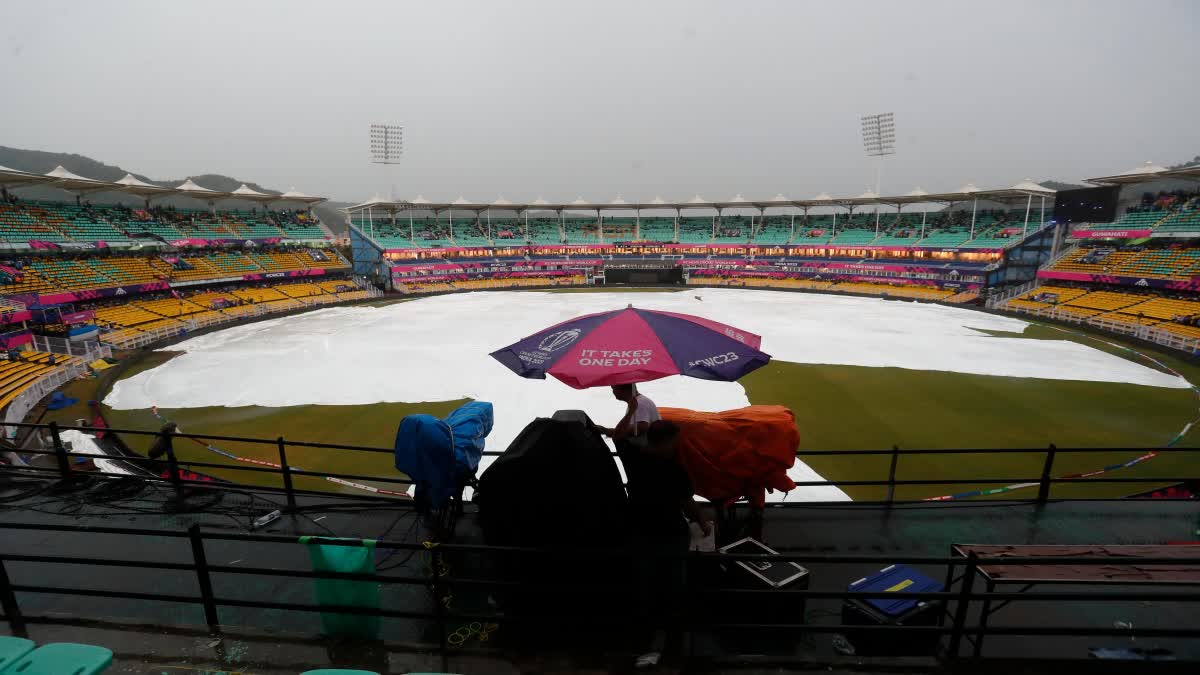 India vs England Warm up game abandoned  India vs England  Rohit Sharma  cricket world up 2023  ഇന്ത്യ vs ഇംഗ്ലണ്ട്  രോഹിത് ശര്‍മ  ഏകദിന ലോകകപ്പ്  ഏകദിന ലോകകപ്പ് 2023