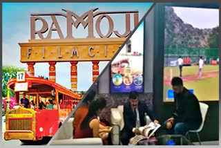 Ramoji Film City's stall set up at MICE 2023 thronged by visitors