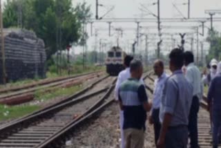train on wrong track in rewari