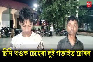 police arrested two thieves in dhemaji