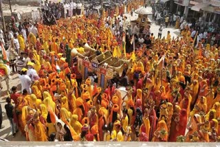 Kalash Yatra taken out in Kuchaman City