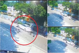 Speeding car hits students in Ramnagar