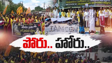 Protests Against Chandrababu Arrest