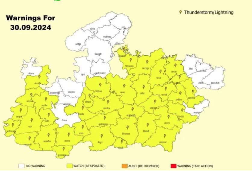 MP Weather Update  30 sep 2024