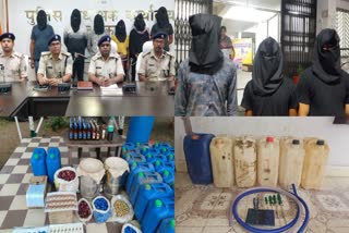 nine-people-arrested-in-fake-liquor-factory-and-diesel-theft-case-in-dumka