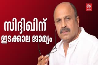 SIDDIQUE  SIDDIQUE ANTICIPATORY BAIL PLEA  സിദ്ദിഖിന് മുന്‍കൂര്‍ ജാമ്യം  സിദ്ദിഖിന്‍റെ അറസ്‌റ്റ് തടഞ്ഞ്