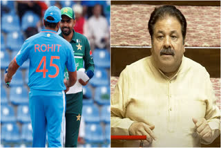 Rohit Sharma, Babar Azam and Rajiv Shukla