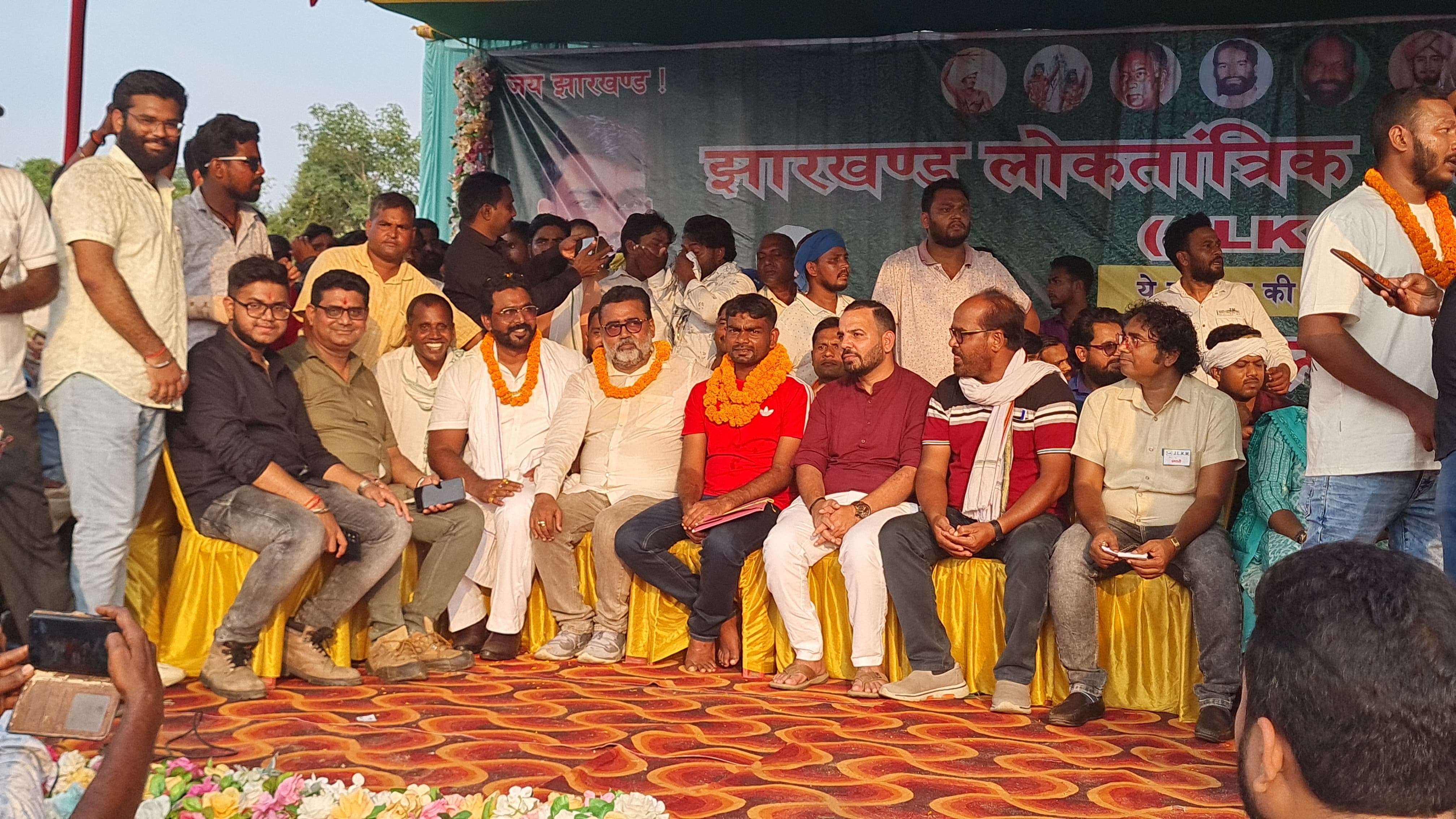 Jairam Mahato in Badlav Sankalp Yatra in Giridih