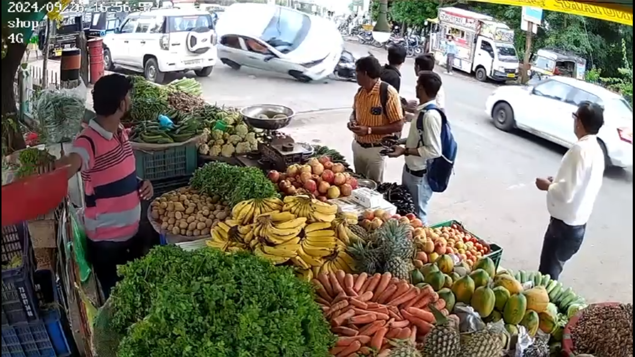 Rajgarh Road Accident CCTV