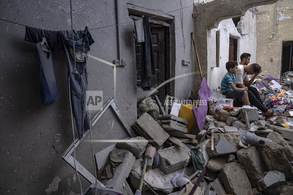 Destruction caused by Israeli air strikes in Gaza