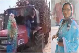 belagavi women drive tractor full of sugarcane