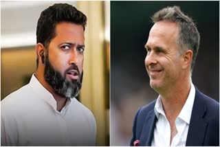 Wasim Jaffer and Michael Vaughan