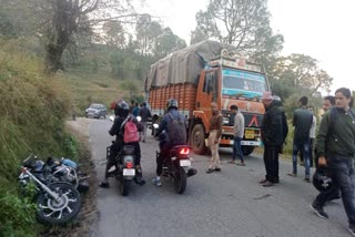 bike and truck collision